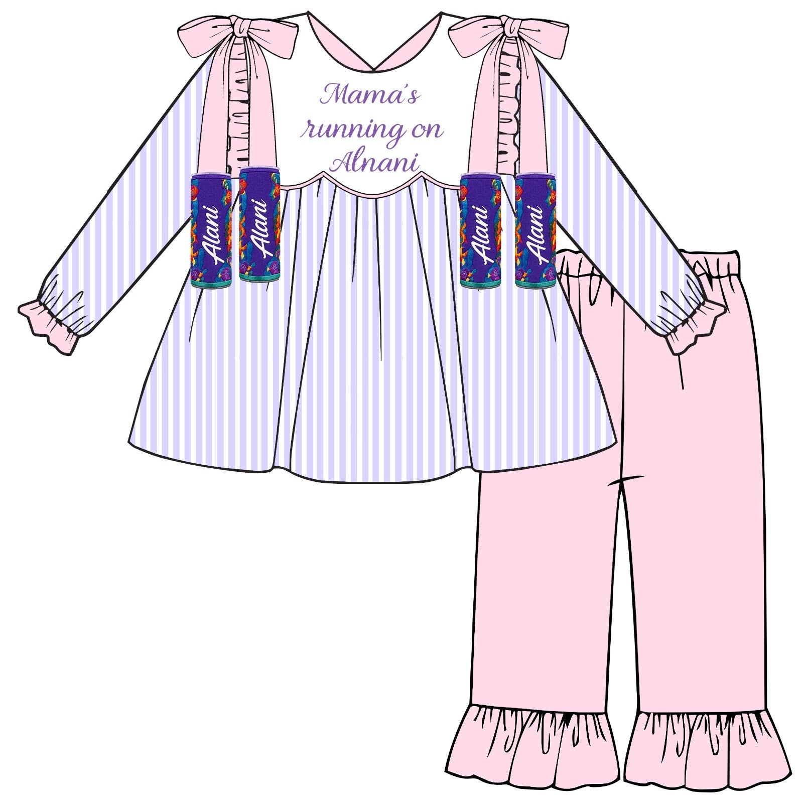 Mama's running pants set