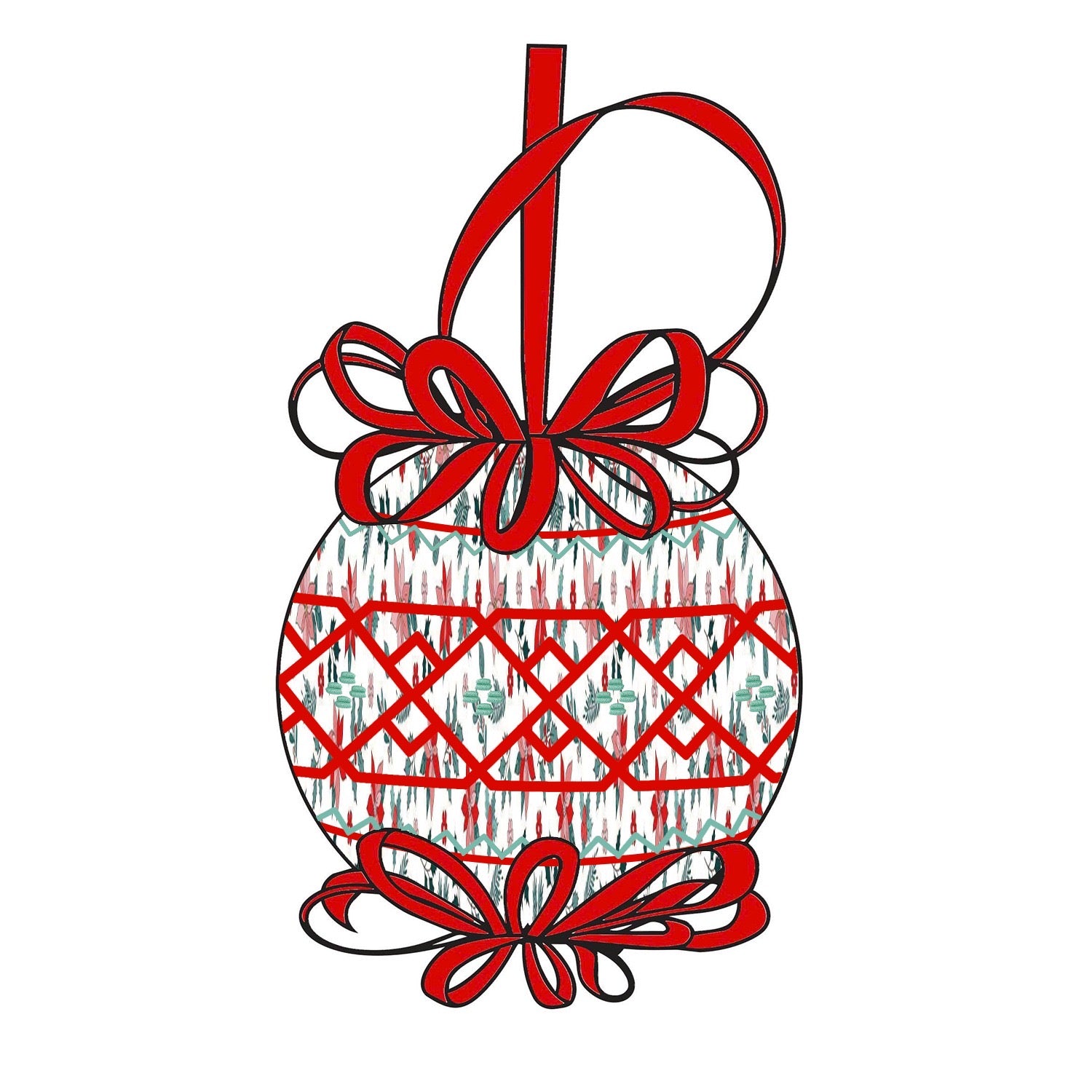 Full Detail Hand Smocked Ornaments