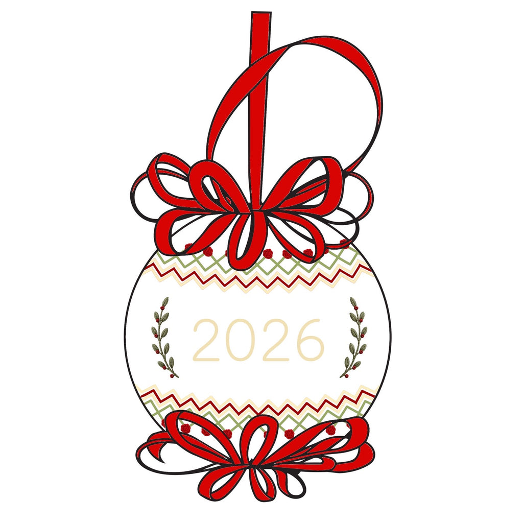 Christmas Hand Smocked Ornament